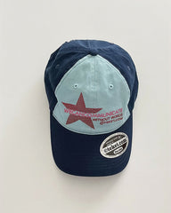 Retro Color-Block Baseball Cap
