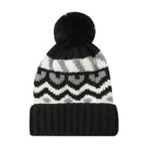 Retro color matching warm ear protection hat