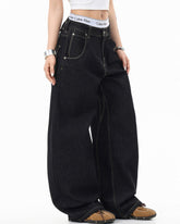 Loose-fitting casual jeans