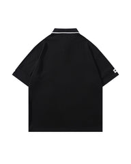 Spliced sports short sleeves