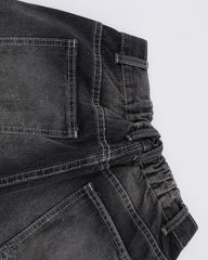 Washed straight jeans