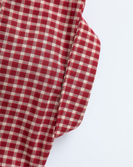 Fun plaid short-sleeved shirt
