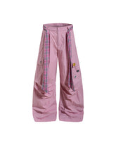 Plaid casual trousers