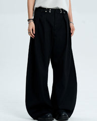 Striped casual trousers
