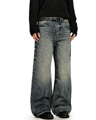 Distressed casual trousers