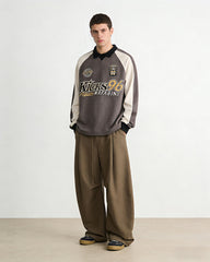 Loose-fitting casual wide-leg pants