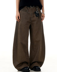 Casual distressed trousers