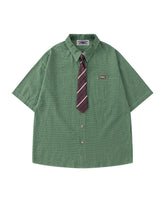 Retro versatile short-sleeved shirt
