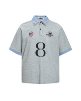 Embroidered Colorblock Short Sleeve T-Shirt