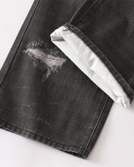 Designer straight jeans