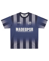 Gradient striped athletic t-shirt
