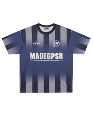 Gradient striped athletic t-shirt
