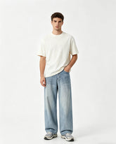 Washed gradient jeans