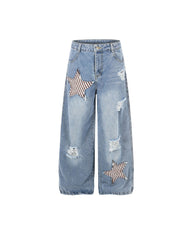 Retro ripped star jeans