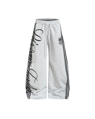 Retro Wide-Leg Casual Pants