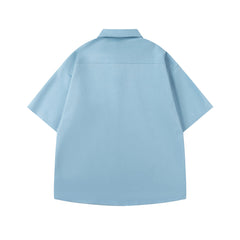 Embroidered Puppy Short Sleeve Shirt