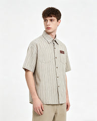 American simple striped shirt