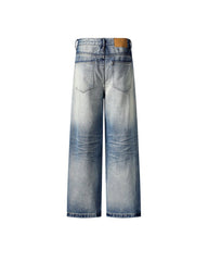 Gradient wide-leg jeans