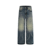 Distressed casual trousers