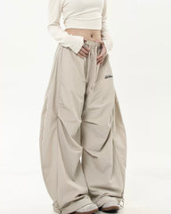 Retro simple loose casual pants