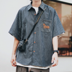 American retro striped shirt