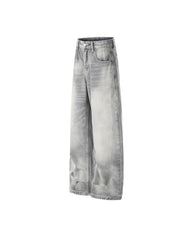 Washed gradient jeans