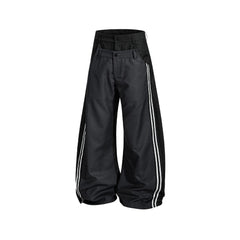 Faux two-piece casual trousers