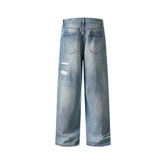 Ripped casual all-match jeans