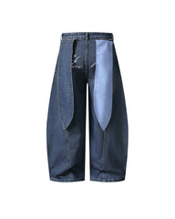 Distressed Embroidered Jeans