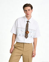 Cartoon puppy short-sleeved shirt