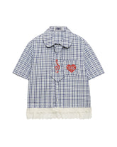 Retro Heart-Shaped Short-Sleeve Shirt (Women's)