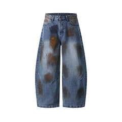 Distressed casual jeans