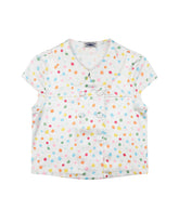Colorful polka dot short-sleeved shirt (women's)
