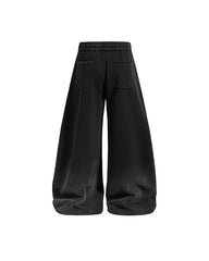 Retro curved trousers
