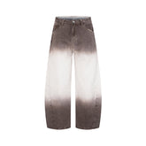 tie-dye loose jeans