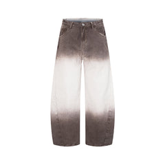 tie-dye loose jeans