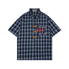 Retro star short-sleeved shirt