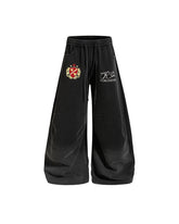 Retro curved trousers
