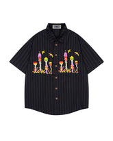 Colorful floral short-sleeved shirt