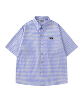 Casual plaid short-sleeved shirt