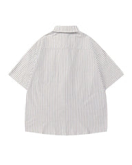 Striped shirt with vintage tie