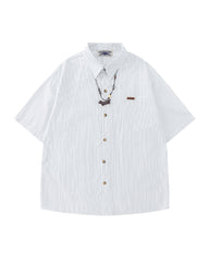 Casual loose short-sleeved shirt