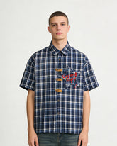 Retro star short-sleeved shirt