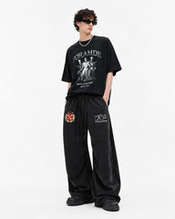 Retro curved trousers