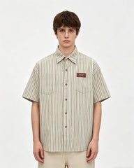 American simple striped shirt