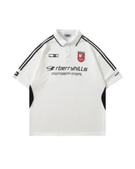 Spliced sports short sleeves