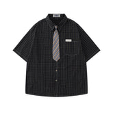 vintage striped short sleeve shirt