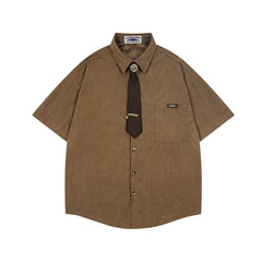 Retro short-sleeved shirt