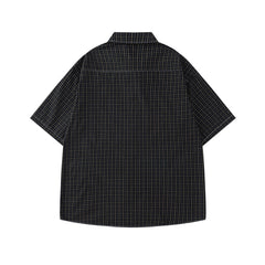 vintage striped short sleeve shirt