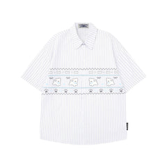 Cartoon puppy short-sleeved shirt